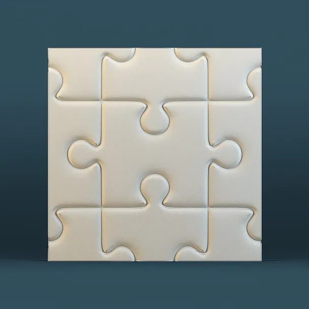 Пазл большой 3д панели